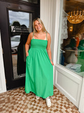 Load image into Gallery viewer, The Pom Pom Smocked Dress