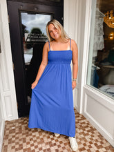 Load image into Gallery viewer, The Pom Pom Smocked Dress