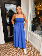Load image into Gallery viewer, The Pom Pom Smocked Dress
