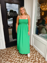 Load image into Gallery viewer, The Pom Pom Smocked Dress