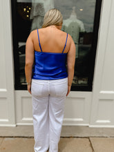 Load image into Gallery viewer, The Satin Scalloped Tank