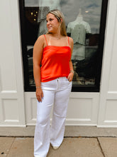 Load image into Gallery viewer, The Satin Scalloped Tank