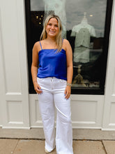 Load image into Gallery viewer, The Satin Scalloped Tank