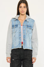 Load image into Gallery viewer, The Karina Denim Hoodie Jacket