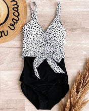 Load image into Gallery viewer, Black/Dalmation One Piece Swimsuit