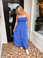 Load image into Gallery viewer, The Pom Pom Smocked Dress
