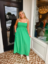 Load image into Gallery viewer, The Pom Pom Smocked Dress

