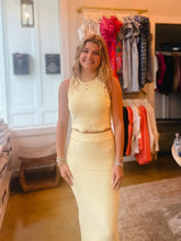 Load image into Gallery viewer, The Lara Crop Knit Set - Butter Yellow
