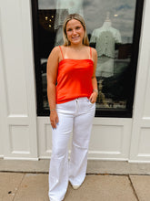 Load image into Gallery viewer, The Satin Scalloped Tank
