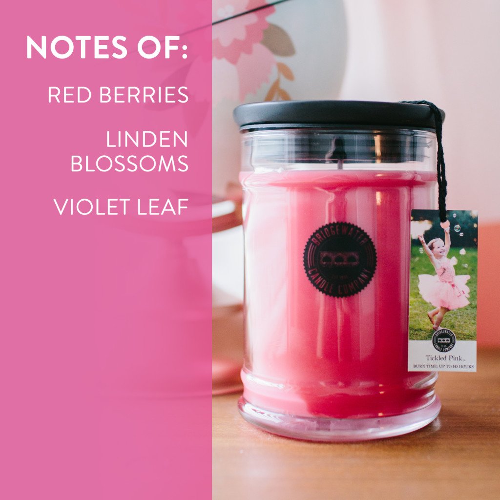 Bridgewater 18 oz Large Jar Candle - Tickled Pink