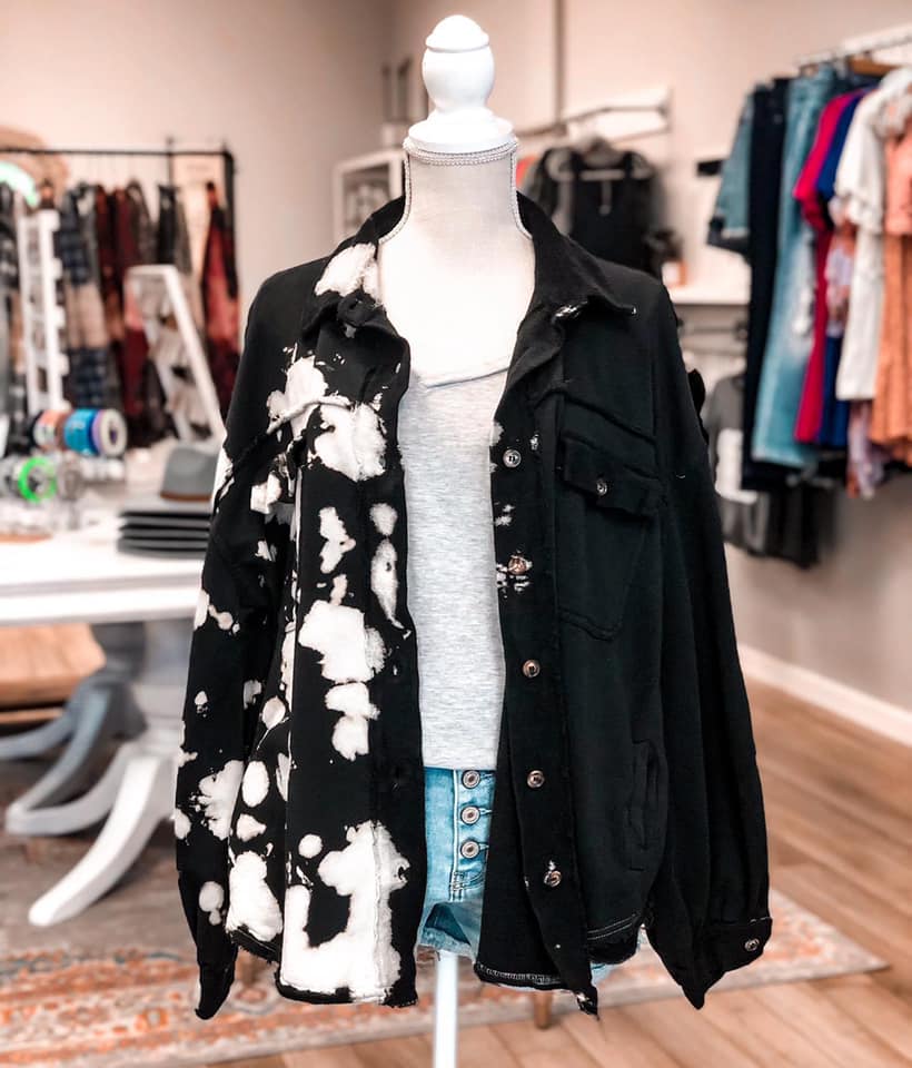 It Takes Two Bleached Shacket