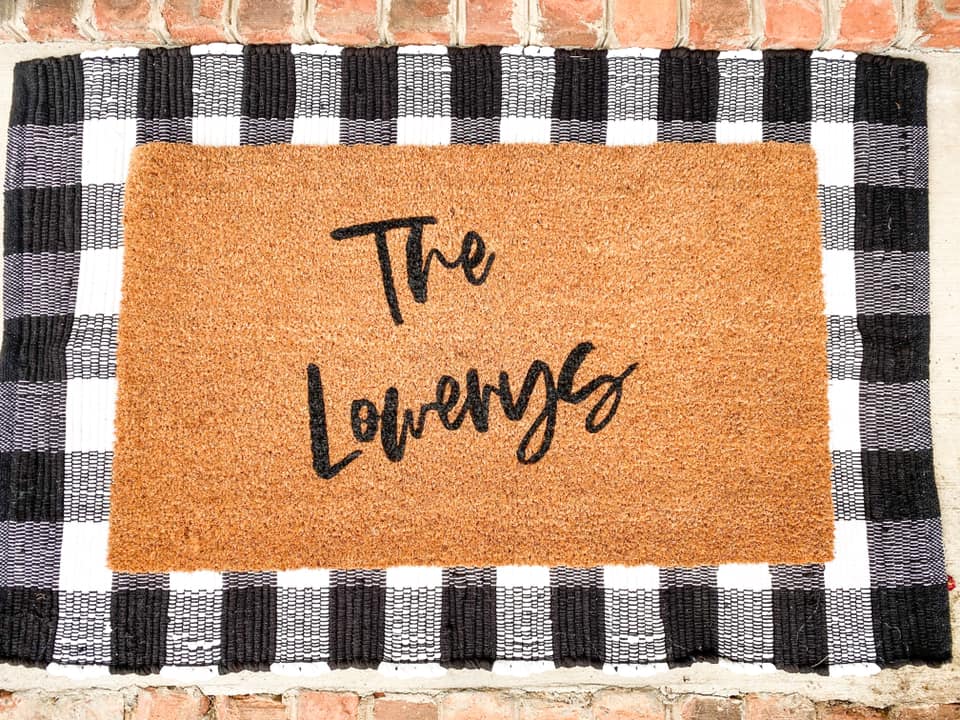 Custom Last Name Doormat