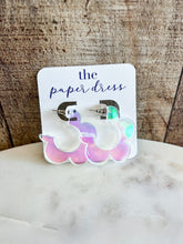 Load image into Gallery viewer, Paper Dress Hoops - Daisy
