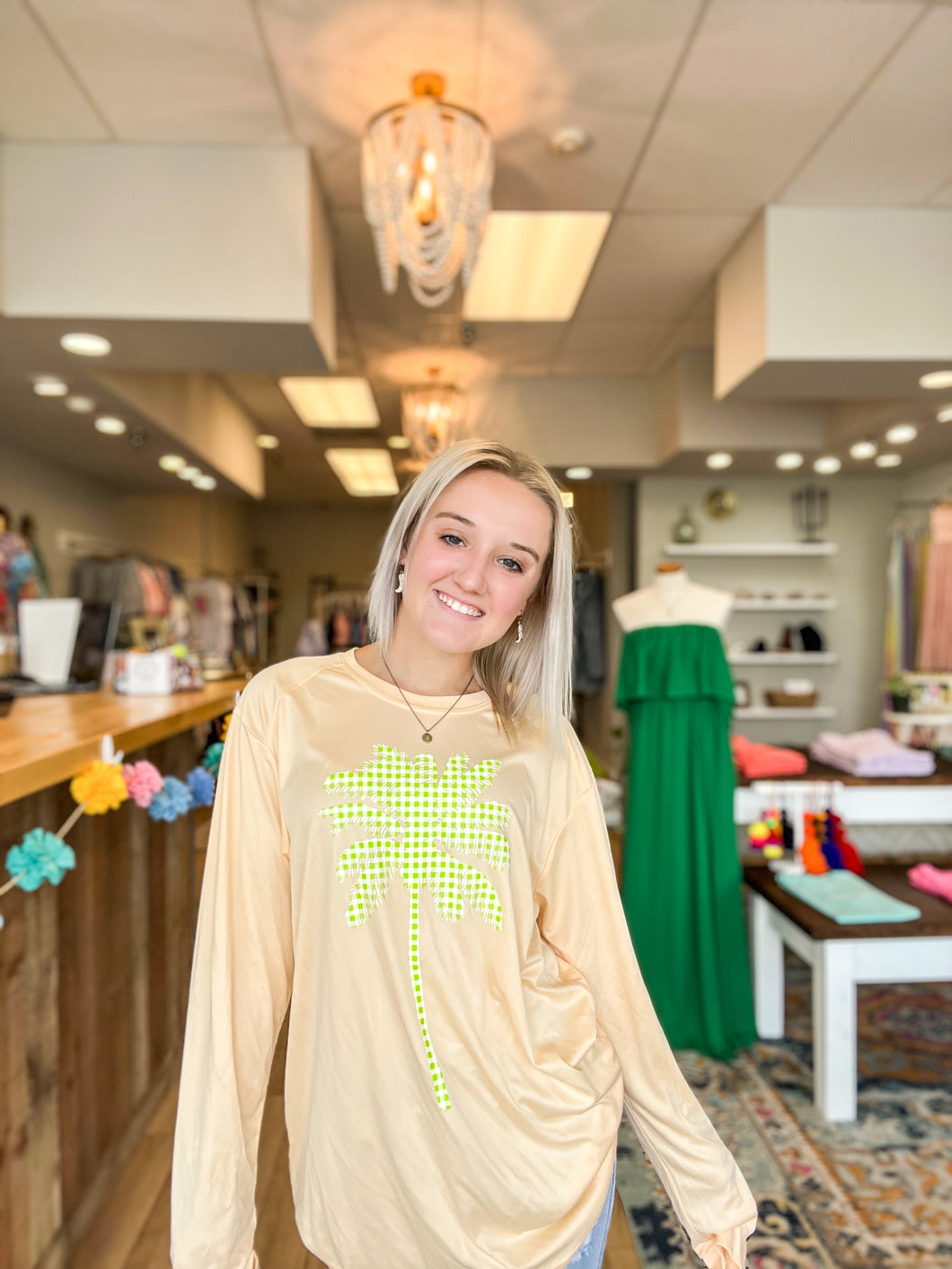 The Swim Shirt - Palm (final sale)