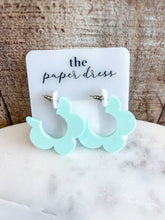 Load image into Gallery viewer, Paper Dress Hoops - Daisy
