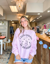 Load image into Gallery viewer, Ain&#39;t Afraid Of No Ghost Graphic Sweatshirt

