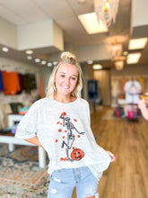 Load image into Gallery viewer, Pumpkins and Leaves, and Skellies, Oh My Graphic Tee

