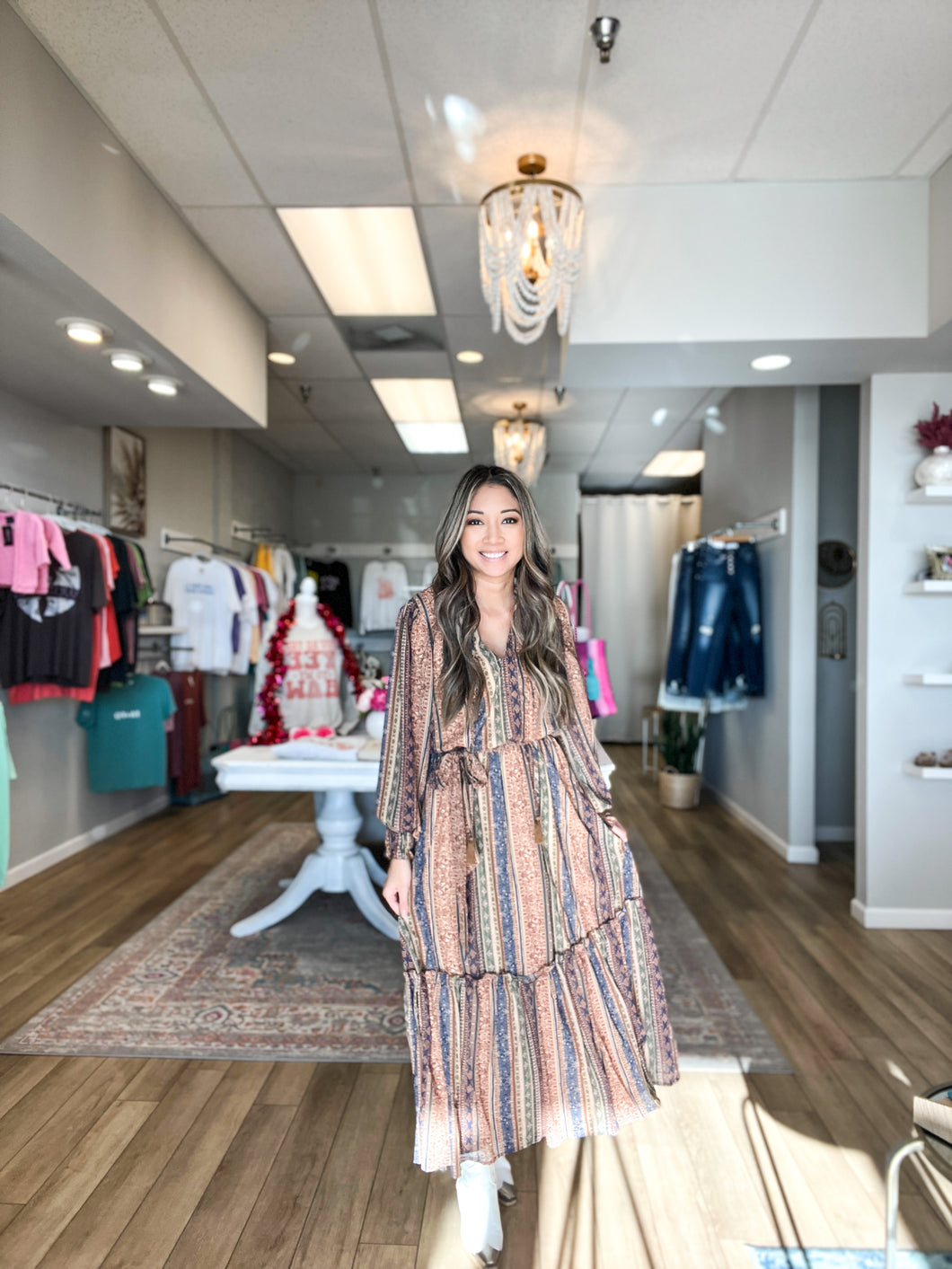 In His Arms Midi Dress