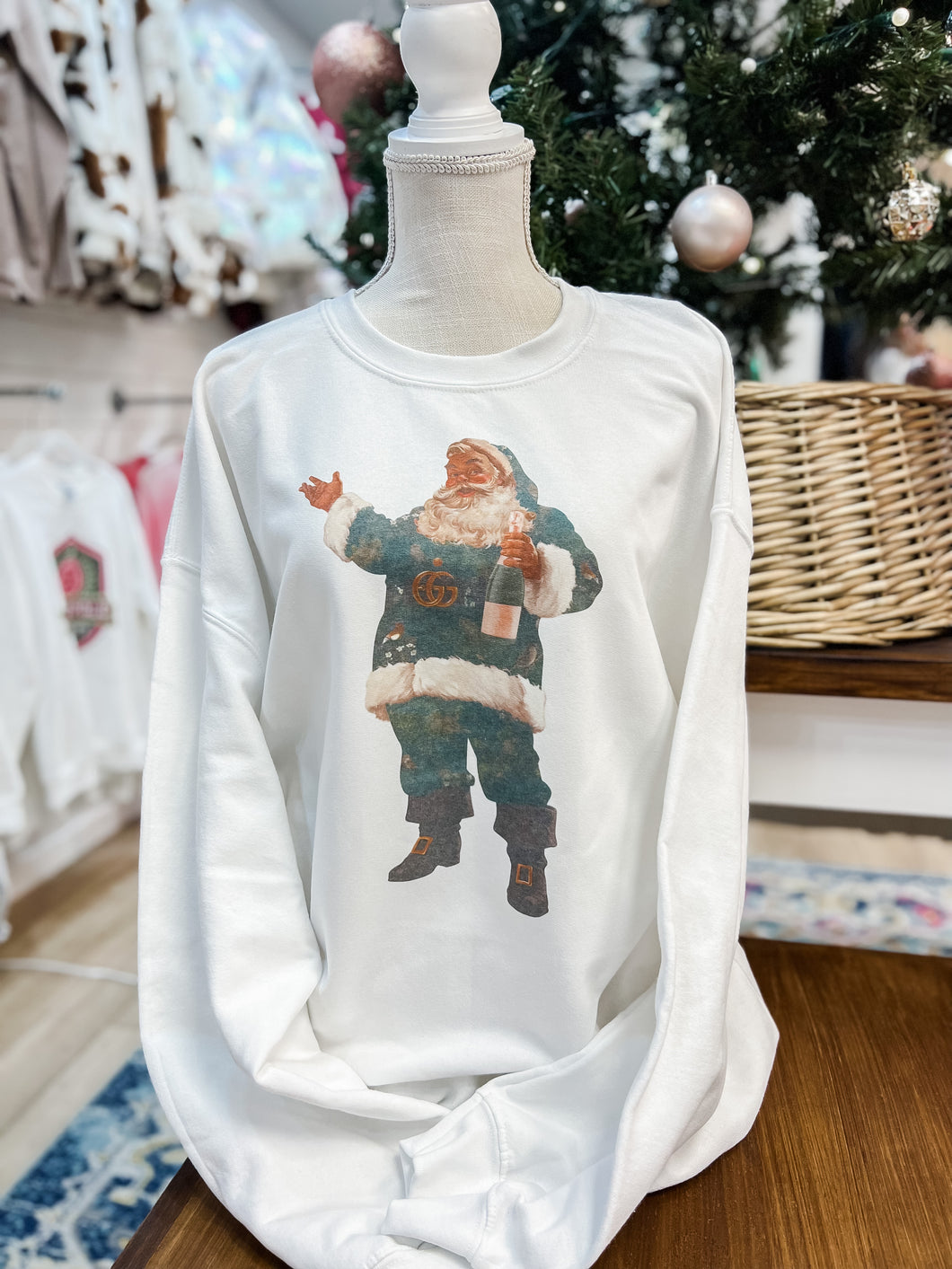 Bougie Santa Crewneck