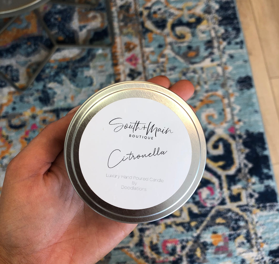 Citronella Candle Tins