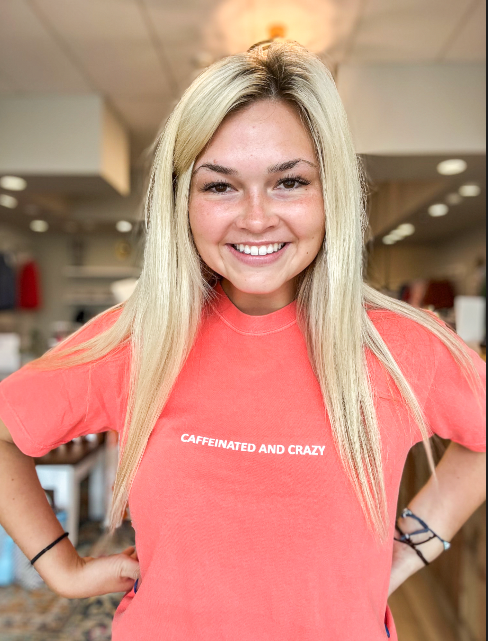 Caffeinated and Crazy Graphic Tee