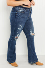 Load image into Gallery viewer, Judy Blue Ophelia Destroyed Flare Jeans
