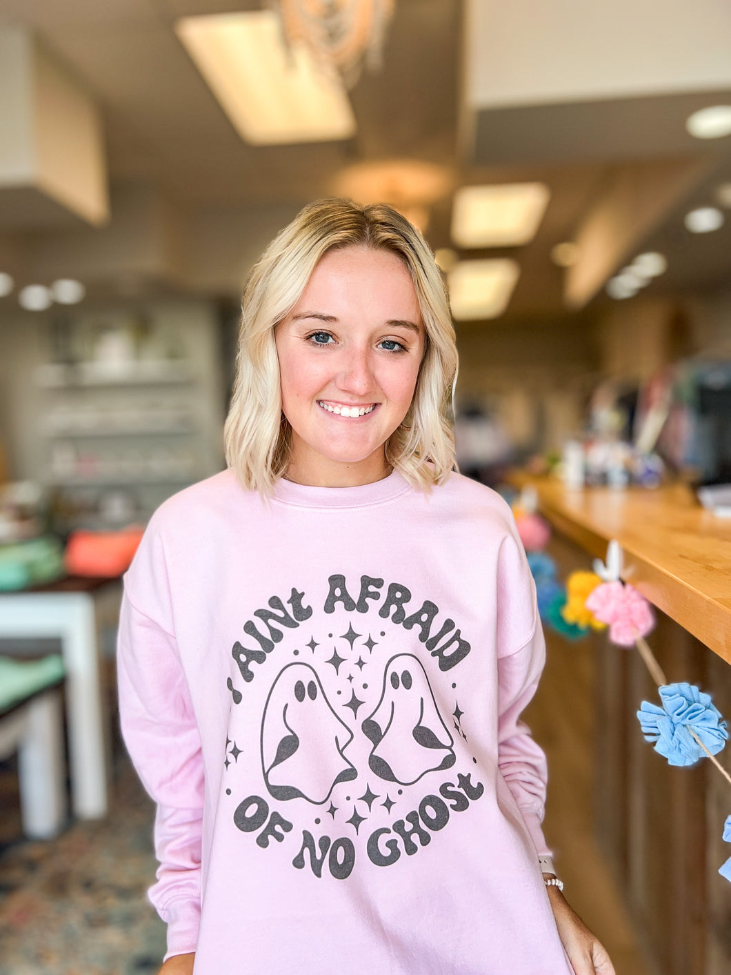Ain't Afraid Of No Ghost Graphic Sweatshirt