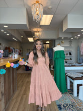 Load image into Gallery viewer, Sweet As Pie Puff Sleeve Midi Dress (Final Sale)
