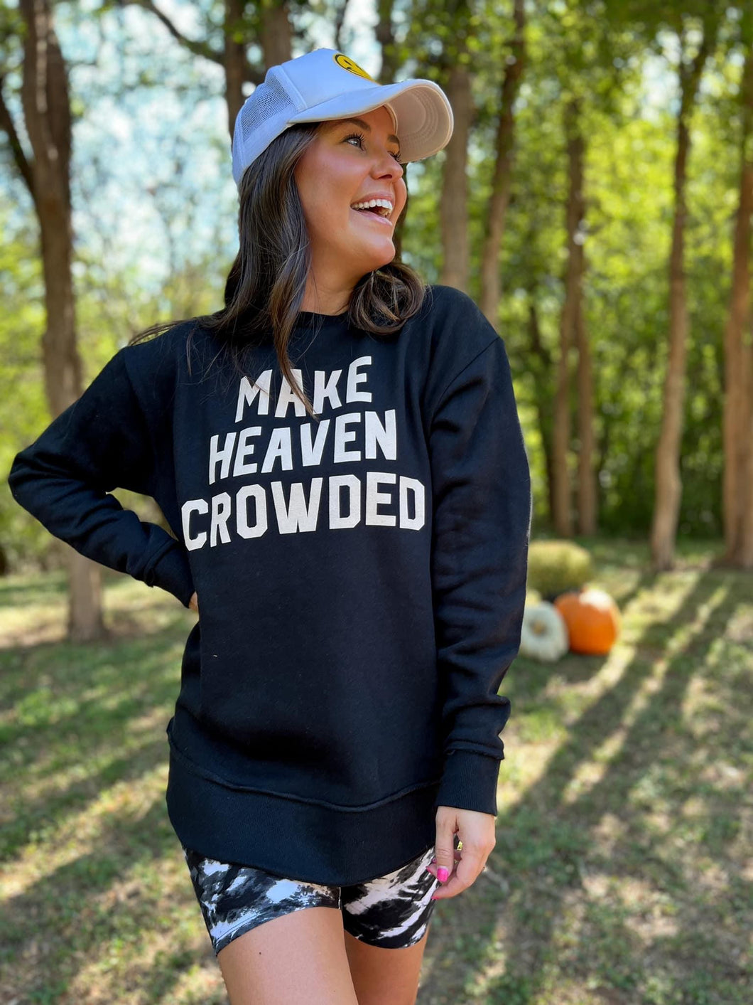 Make Heaven Crowded Tunic - Black