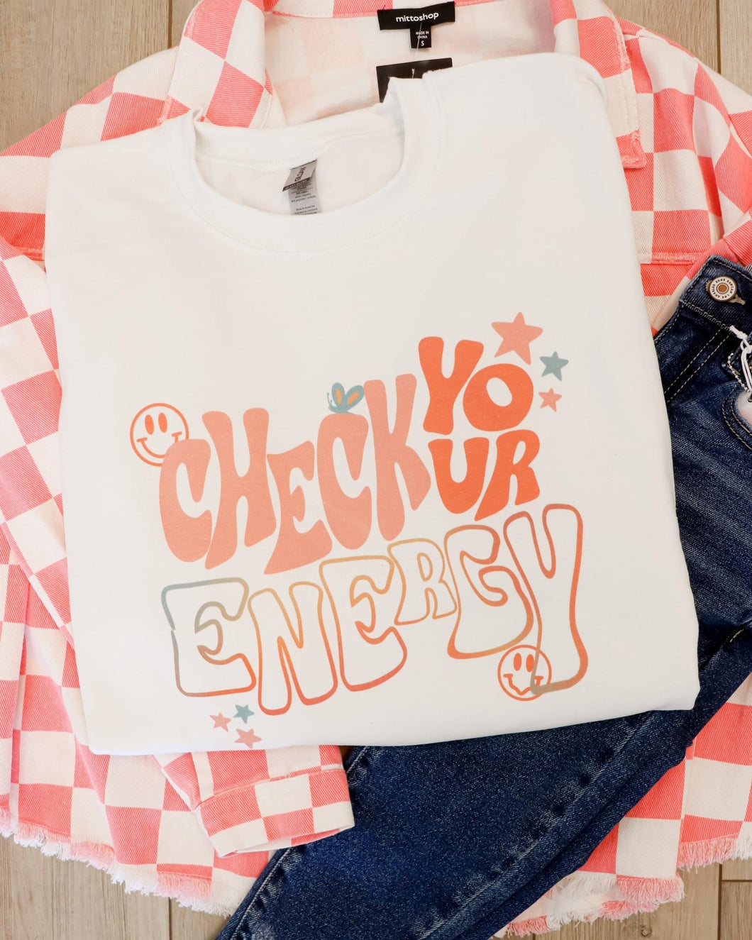 Check Your Energy Crewneck/Tee