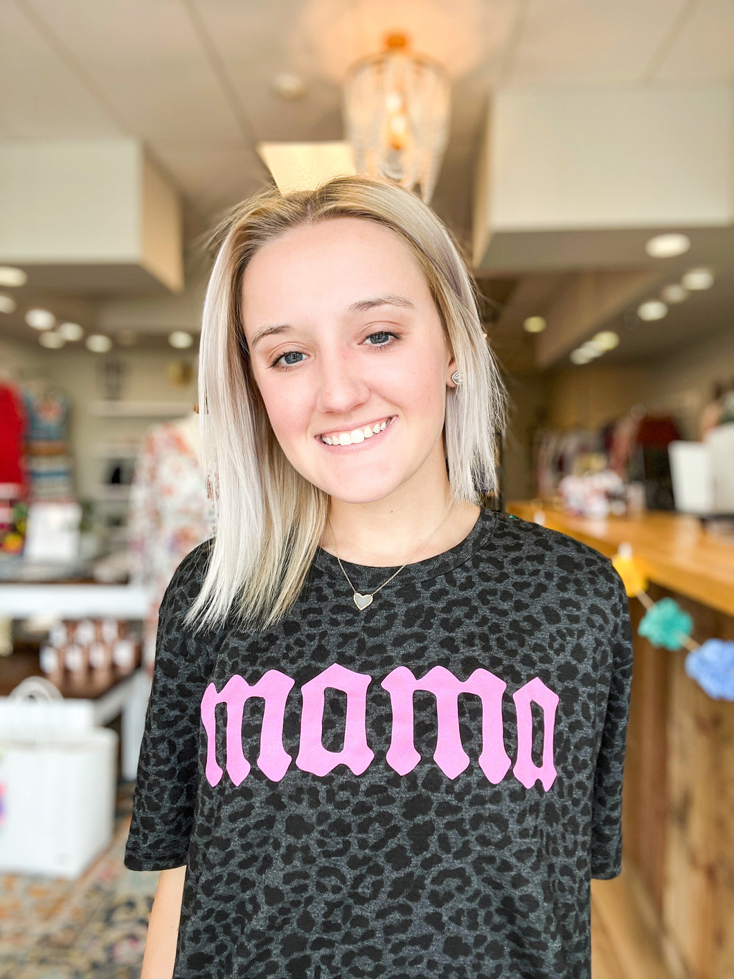 Mama Leopard Graphic Tee