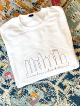 Load image into Gallery viewer, Charlotte Embroidered Crewneck - Rose Gold
